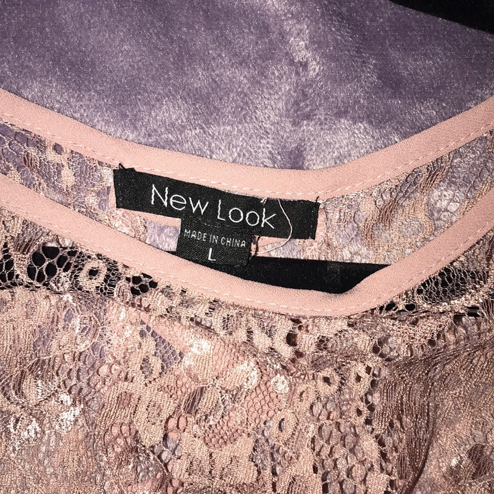 Mauve Pink Lace Dress - Picture 2 of 5